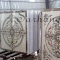 waterjet marble medallion,luxury marble inlay medallion